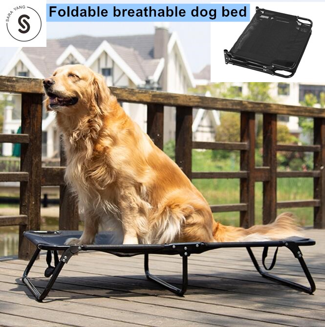 large folding dog cot