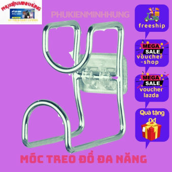 Móc Treo Thau Chậu Rổ Rá  Móc Inox Treo Đồ Đa Năng  Móc Dán Tường Tiện Lợi