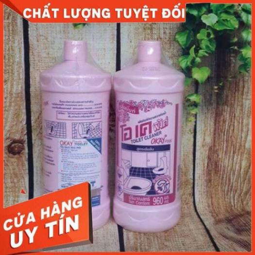 COMBO 2 CHAI TẨY TOLET WIN PINK THÁI LAN 960ML- chai tẩy bồn cầu
