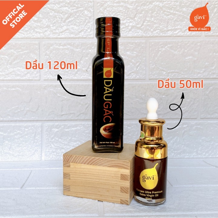Dầu gấc ép lạnh Gavi-cải thiện trí não, nâng cao sức đề kháng-uống trực tiếp-sản phẩm organic-120ml