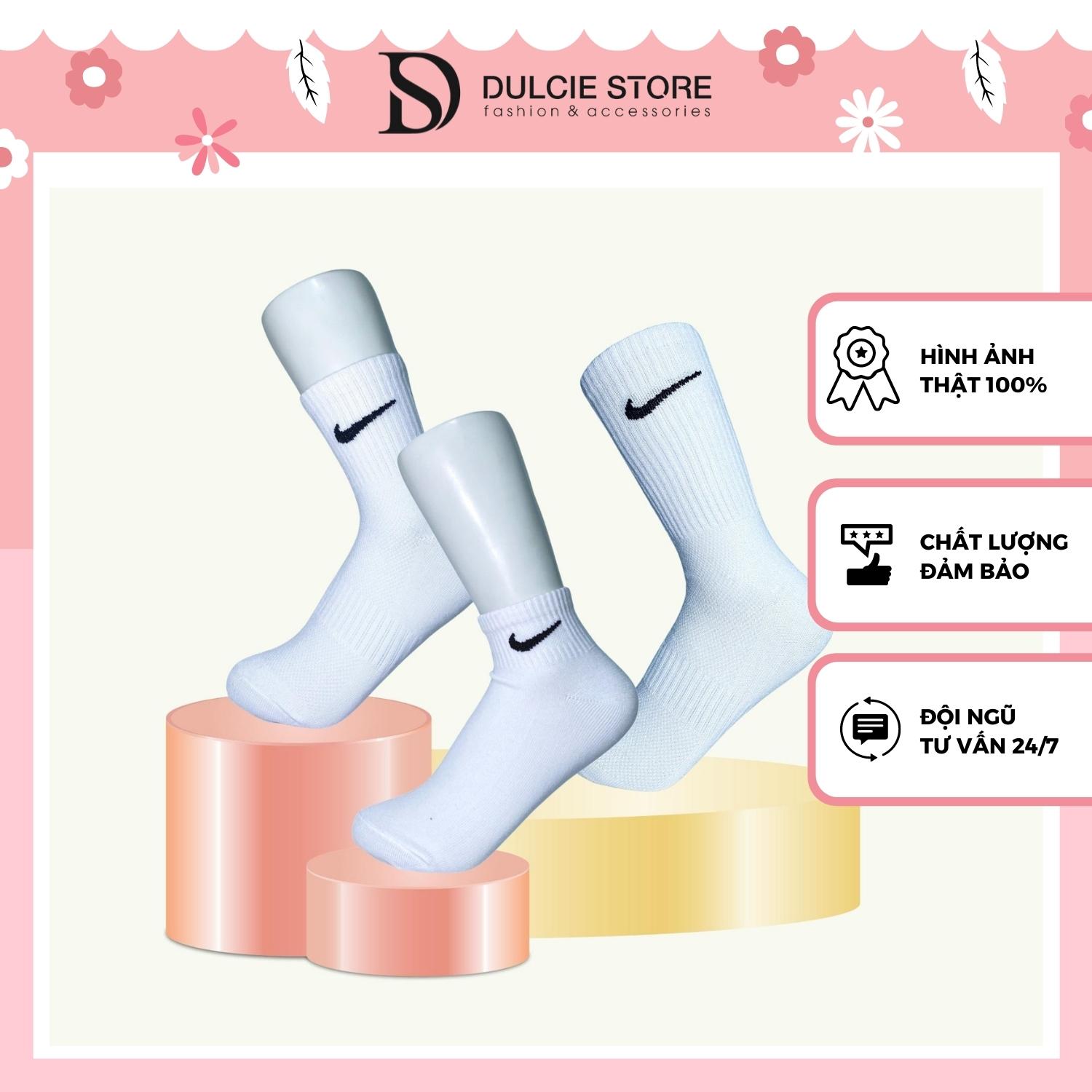 Tất dệt kim vớ thể thao nam nữ N.ike chất cotton dày dặn - VN01