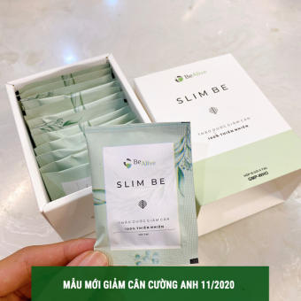 Trà Giảm Cân Slim Be - Be Alive Cường Anh Mẫu Mới ( Hộp 30 Viên) - Kèm thẻ Bảo Hành
