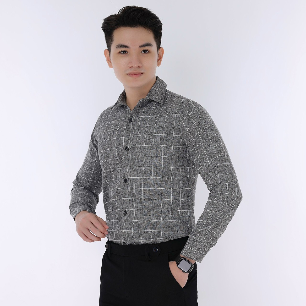 [HCM]ÁO SƠ MI NAM KẺ SỌC CAO CẤP SKYFASHION MS631