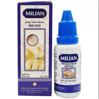 Combo 5 chai dung dịch sát trùng Xanh Methylen MILIAN-Trị Ghẻ Mủ, Sát Khuẩn Da(20ml)