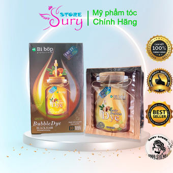 Dầu gội phủ bạc Bibop chính hãng Nhật Bản gói 30ml, Dầu gội gói nhuộm tóc Đen trong 5 -10 phút Sury_store