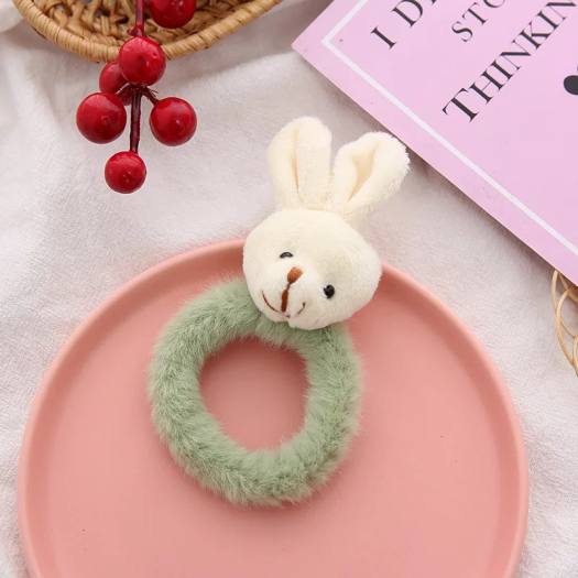 Dây Buộc Tóc Hình Thú 3D Cho Nữ - Dây Cột Tóc Hình Gấu , Thỏ (1 Chiếc)