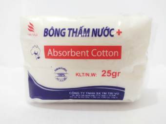 Bông Gòn Cuộn Thấm Hút Nước Trí Vũ 25g (Bông Y Tế)