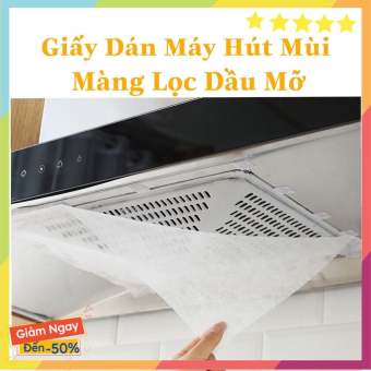 Combo 5 túi giấy dán máy hút mùi, giấy dán bếp chống dầu mỡ tái sử dụng, tặng kèm mỗi túi 12 miếng dán