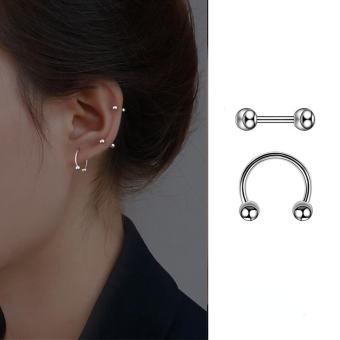 Bông tai thép Titan thời trang Hàn Quốc bông tai thép Titan phụ nữ đơn giản