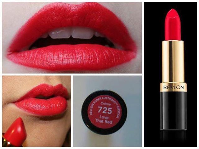 Son lì revlon super lustrous love that red - đỏ mận 725 của mỹ
