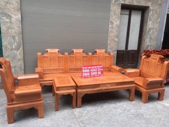 Bộ bàn ghế Âu Á Hộp gỗ sồi