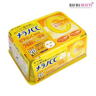 Mặt nạ dưỡng trắng da Rohto CC Melano Mask (hộp 20 chiếc)