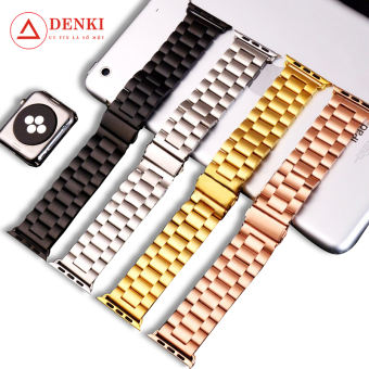 Dây đồng hồ Apple Watch kim loại thép không gỉ (Khóa Gấp) size 38mm 42mm