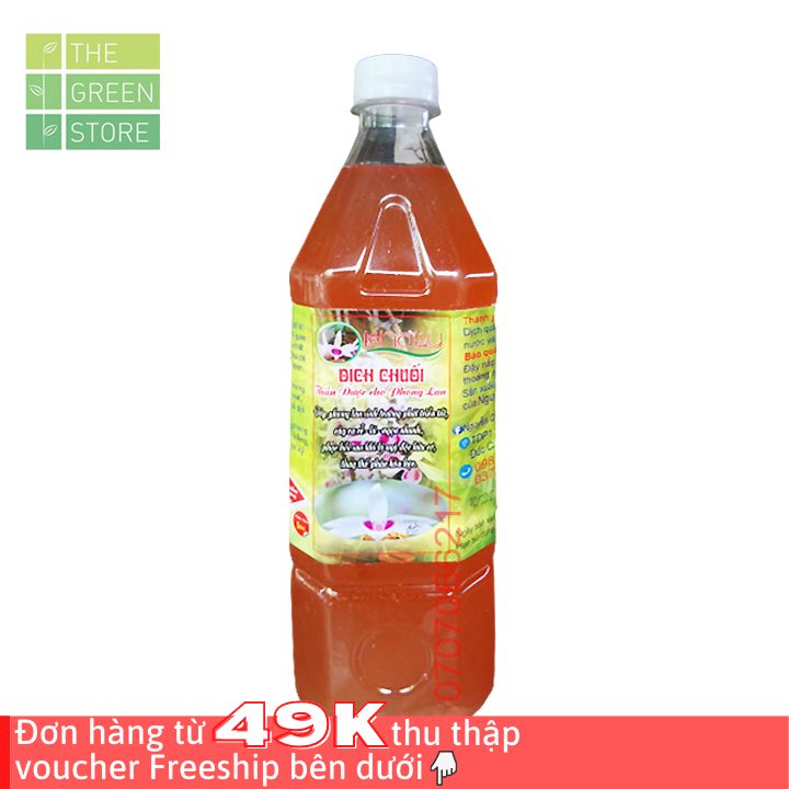 Phân bón cho hoa lan - Chế phẩm dịch chuối Khaly , kích sinh trưởng, dưỡng cây, giải độc hữu cơ