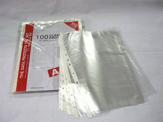 Combo 100 túi nilong trong đựng giấy 11 lỗ khổ giấy A4 để đựng giấy tờ, hóa đơn, chứng từ, túi trong suốt lưu trữ tài liệu, bảo vệ giấy tờ - Túi nilon đựng giấy A4 - Đồ dùng văn phòng phẩm