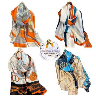 Khăn đi biển lụa dài 180x90 cm Áo choàng bikini quàng cổ choàng vai thời trang  Milana