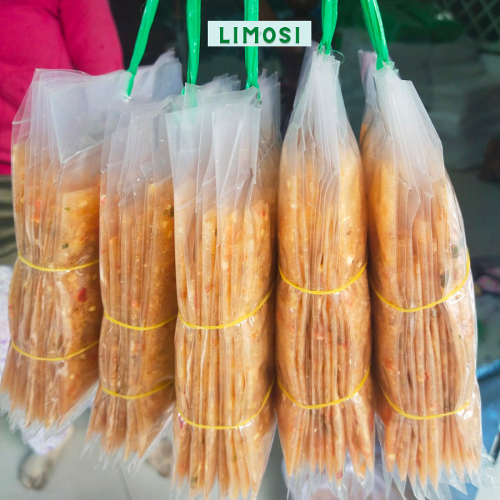 Bánh tráng dẻo tôm cuộn hành phi Tây Ninh siêu ngon 1 xâu Limosi B04