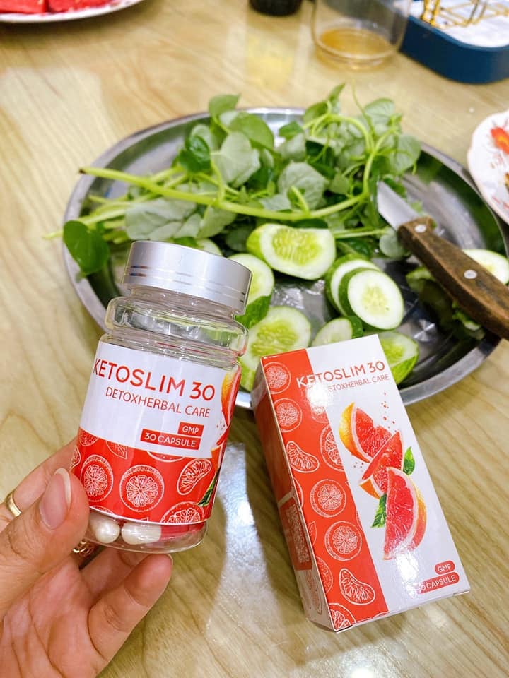 Giảm cân ketoslim 30 /giảm cân bưởi chùm/giảm cân an toàn và hiệu quả/giảm cân cho cơ địa khó giảm
