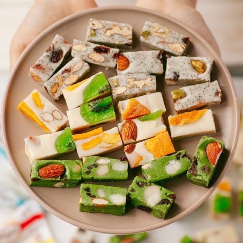 Kẹo nougat - kẹo sữa hạt