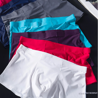 Quần lót nam thun lạnh nhật bản,sịp đúc lụa sữa không đường may không viền