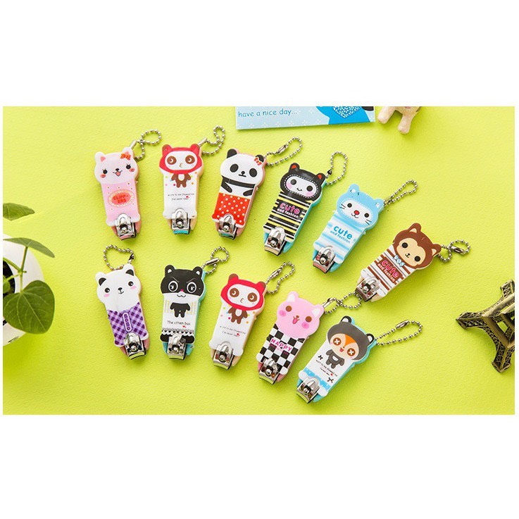 Bấm móng tay - Cắt móng tay hình thú cute - Móc khóa dễ thương