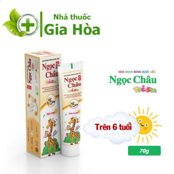 Kem đánh răng dược liệu Ngọc Châu trẻ em (Dành cho bé trên 6 tuổi) (Dược phẩm Hoa Linh)