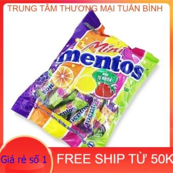 Kẹo Nhai Mentos Mini Cầu Vồng Hương Trái Cây (Gói 48 thỏi)