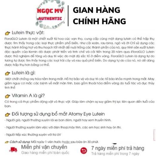 Eye Lutein-viên uống bổ mắt Hàn Quốc, Viên uống bổ mắt lutein 90 viên - nội địa Hàn Quốc