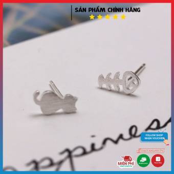 Bông tai bạc trái tim,hoa tai bạc 925, trang sức nữ theo xu hướng hiện nay DTP STORE