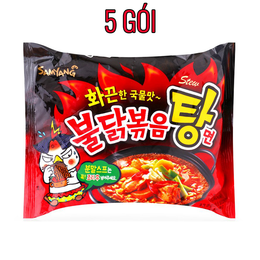 Mì cay Hàn Quốc vị truyền thống nước 145g combo 5 gói - Ăn vặt Hàn Quốc Maximas