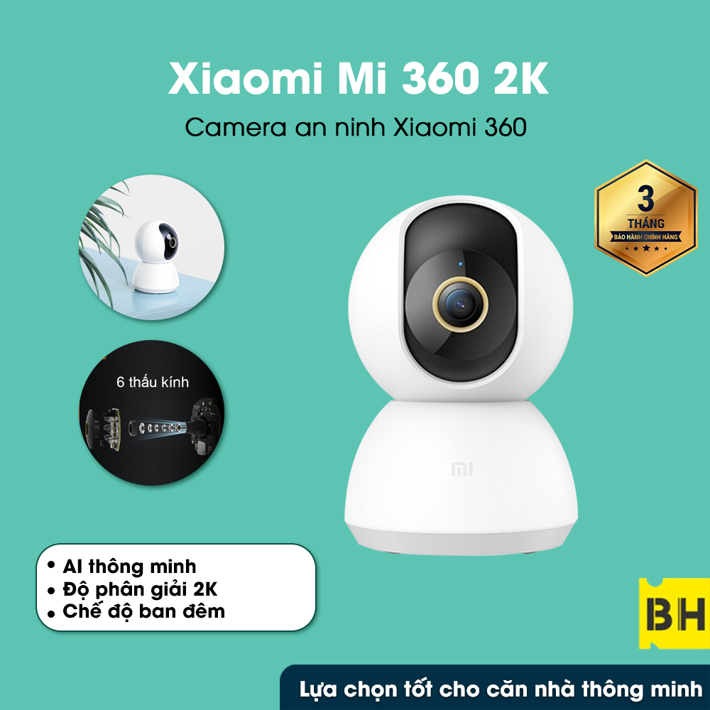 Camera Xiaomi Mi home Security 360 độ 2K 1296Pcamera giảm sát