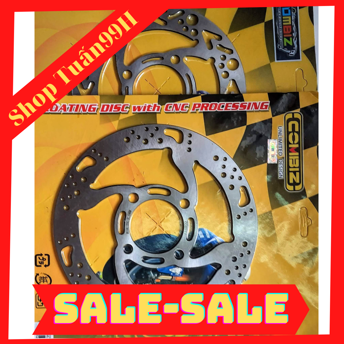 Đĩa COMBIZ Thai size 190mm và 220mm cac dong xe Vario, Vision, Air Blade