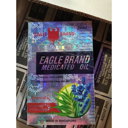 DẦU GIÓ TRẮNG CON Ó MỸ EAGLE BRAND MEDICATED OIL 24ML USA