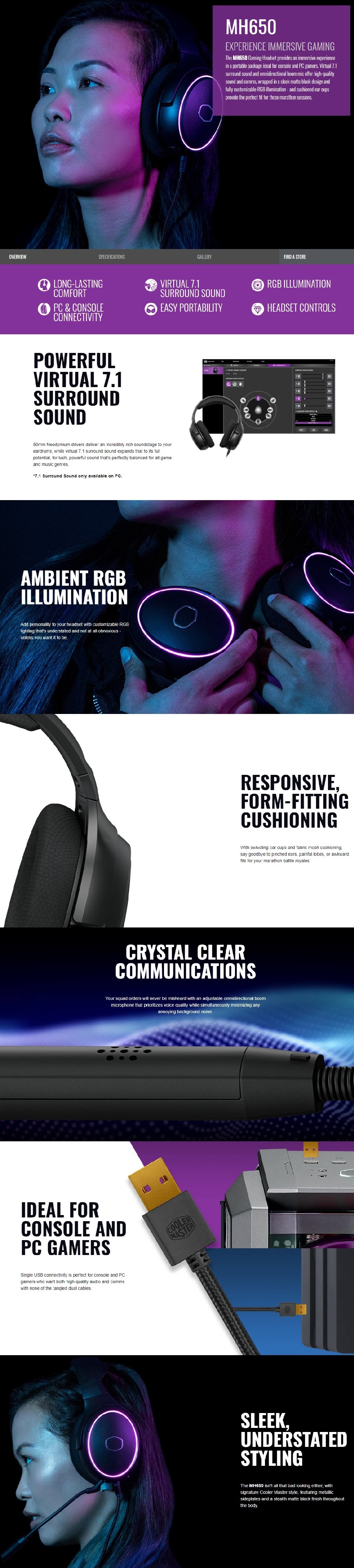 cooler master 650 headset