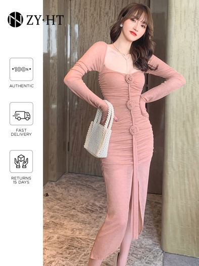 Váy Hoa Nhí Vintage, Đầm Dự Tiệc Cưới Nữ Vải Voan Dáng Dài thiết kế kiểu Hàn  Quốc cao cấp, đi chơi công sở | Shopee Việt Nam