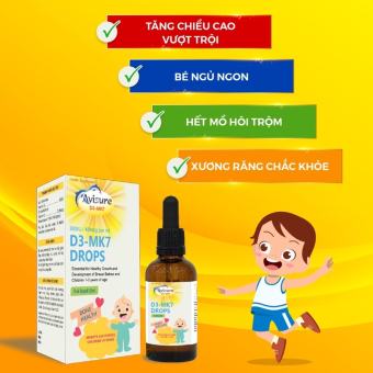 Vitam D3 Mk7 Drops Avisure 20ml chính hãng