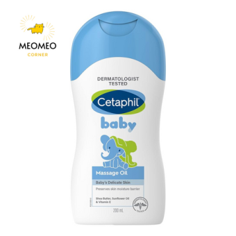 Dầu mát xa Cetaphil cho bé Centaphil Massage Oil Baby Face & Body 200ml