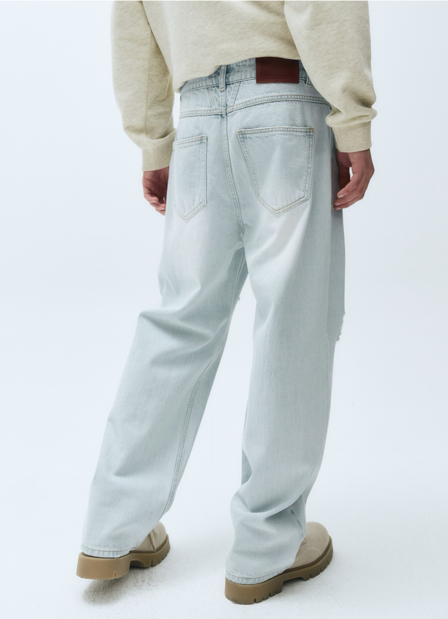 MARITHE FRANCOIS GIRBAUD M Damaged Washing Denim Pants - 2 Colors (2025 New) · v2