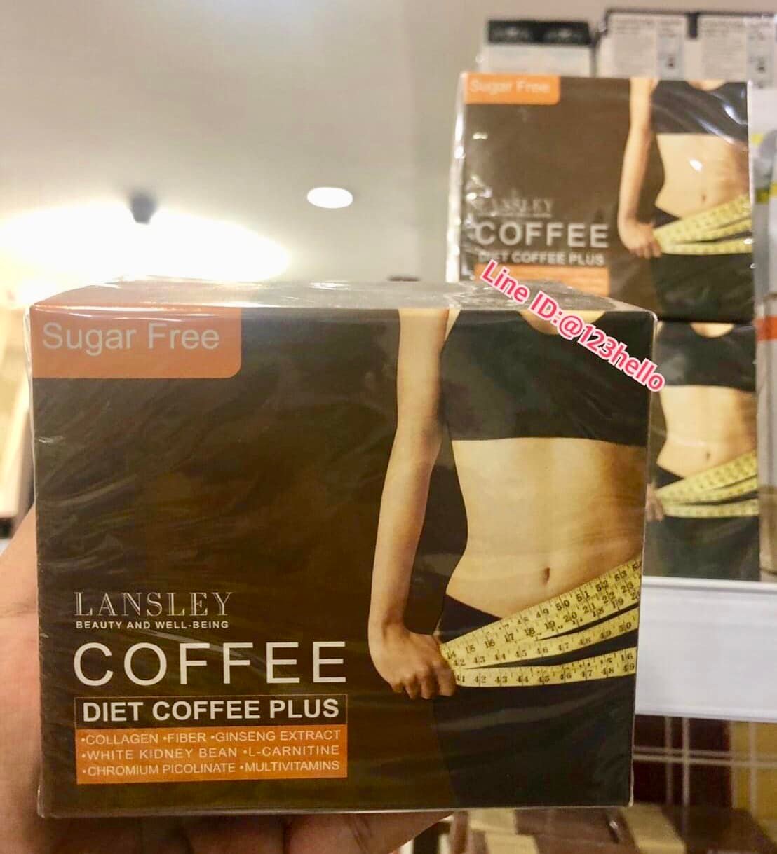Cà phê giảm cân lansley diet coffee plus thái lan hộp 10 gói