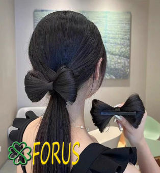 Kẹp tóc giả thắt nơ 💖FREESHIP💖 kẹp tóc làm từ tóc giả Sỉ 20k