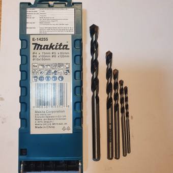 Bộ mũi khoan đa năng Makita (gồm 5 mũi) E-14255 Chi kẹp