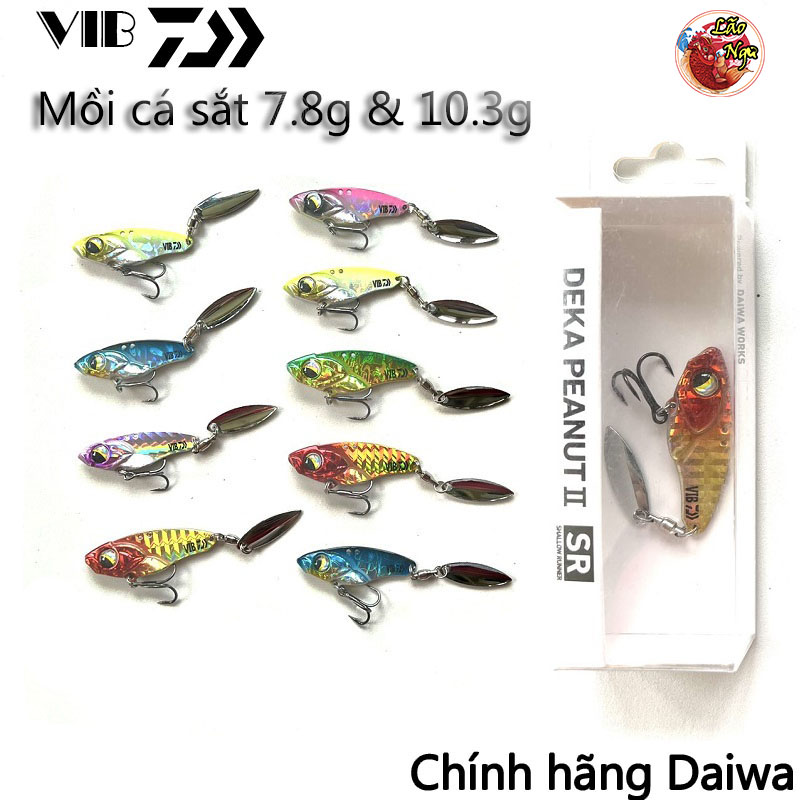 Mồi câu lure Daiwa cá sắt VIB 7.8g, 10.3g chính hãng Daiwa, mồi lure cá lóc, cá chẽm full lưỡi BKK