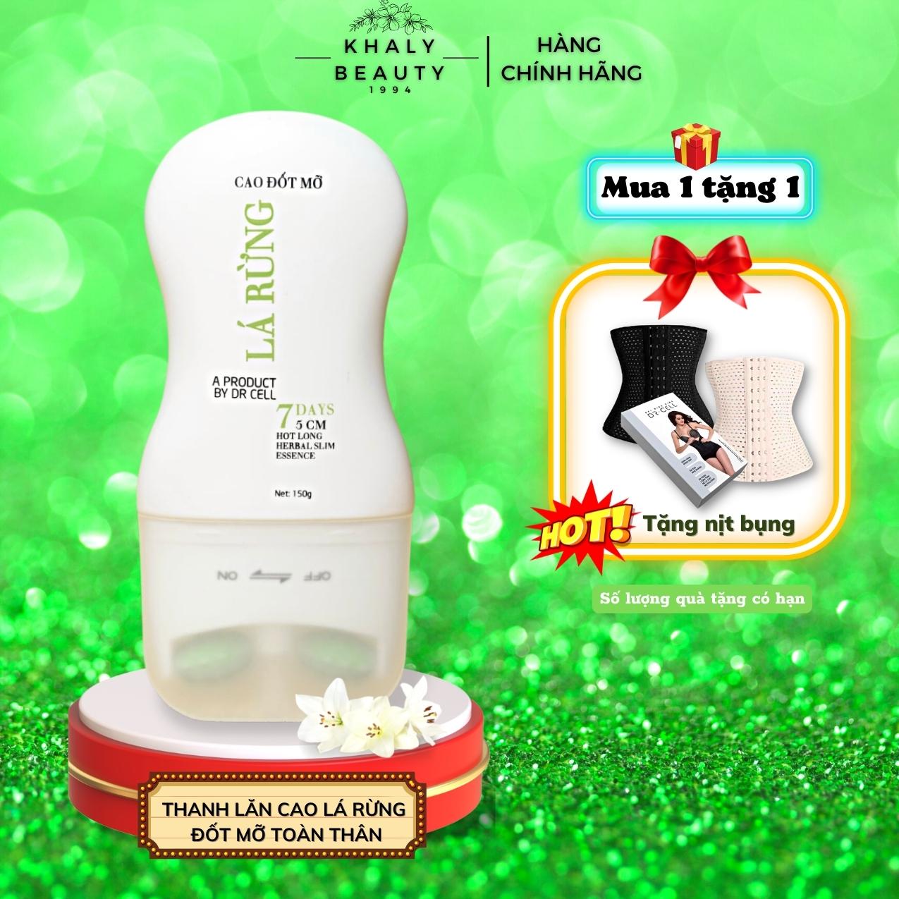 Thanh lăn tan mỡ bụng/toàn thân cao lá rừng Dr Cell 150g, chiết xuất từ gừng, tảo xoán, nghệ, giảm mở cấp tốc trong 7 ngày, an toàn tuyệt đối - KHALY BEAUTY