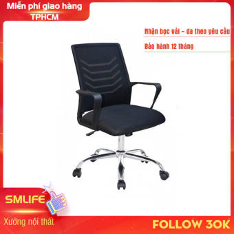 Ghế văn phòng chân xoay lưng lưới SMLIFE Boris