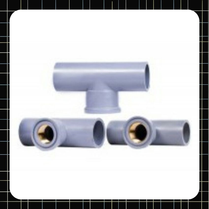 Ống nối chữ t 27 ren trong thau 21, 27mm bình minh