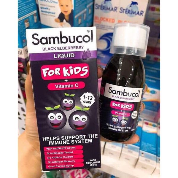 Siro tăng sức đề kháng cho bé sabucol 120ml