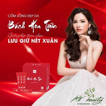 bách hoa tiên Las beauty cốm uốn.g đẹp da hộp 20 gói