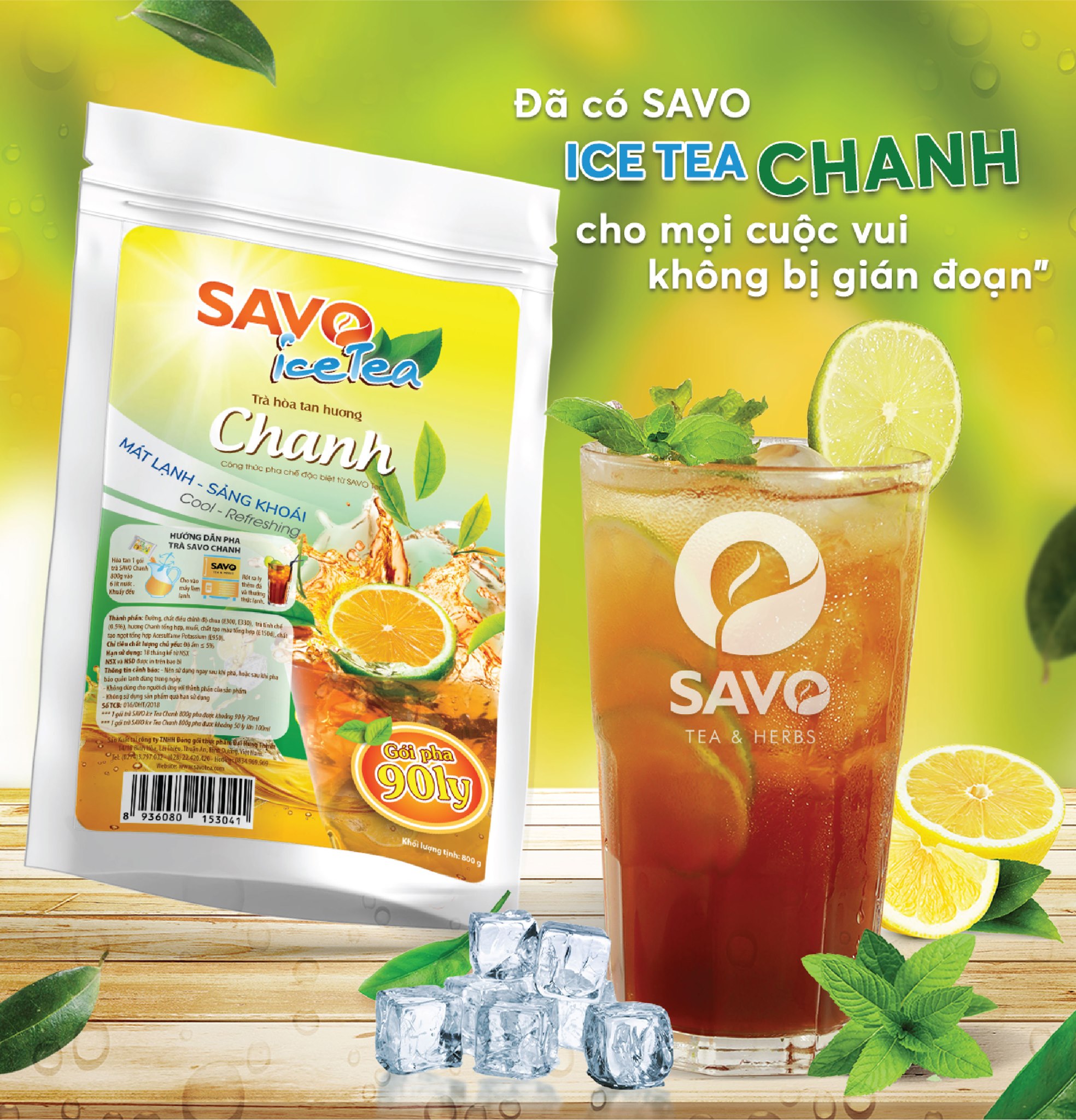 Savo trà hòa tan - vị chanh