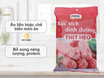 Xúc xích dinh dưỡng thịt heo Ponnie gói 175g