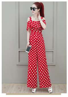 JUMPSUIT DÀI CHẤM BI SANG CHẢNH